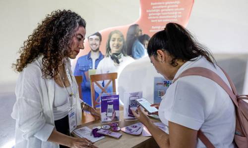 Women, Young People, and Children Came Together at the Fair